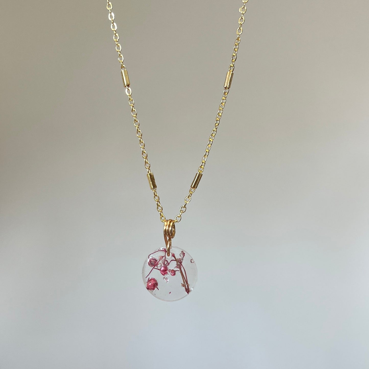 Blossom - Pressed Flower Pendant Necklace