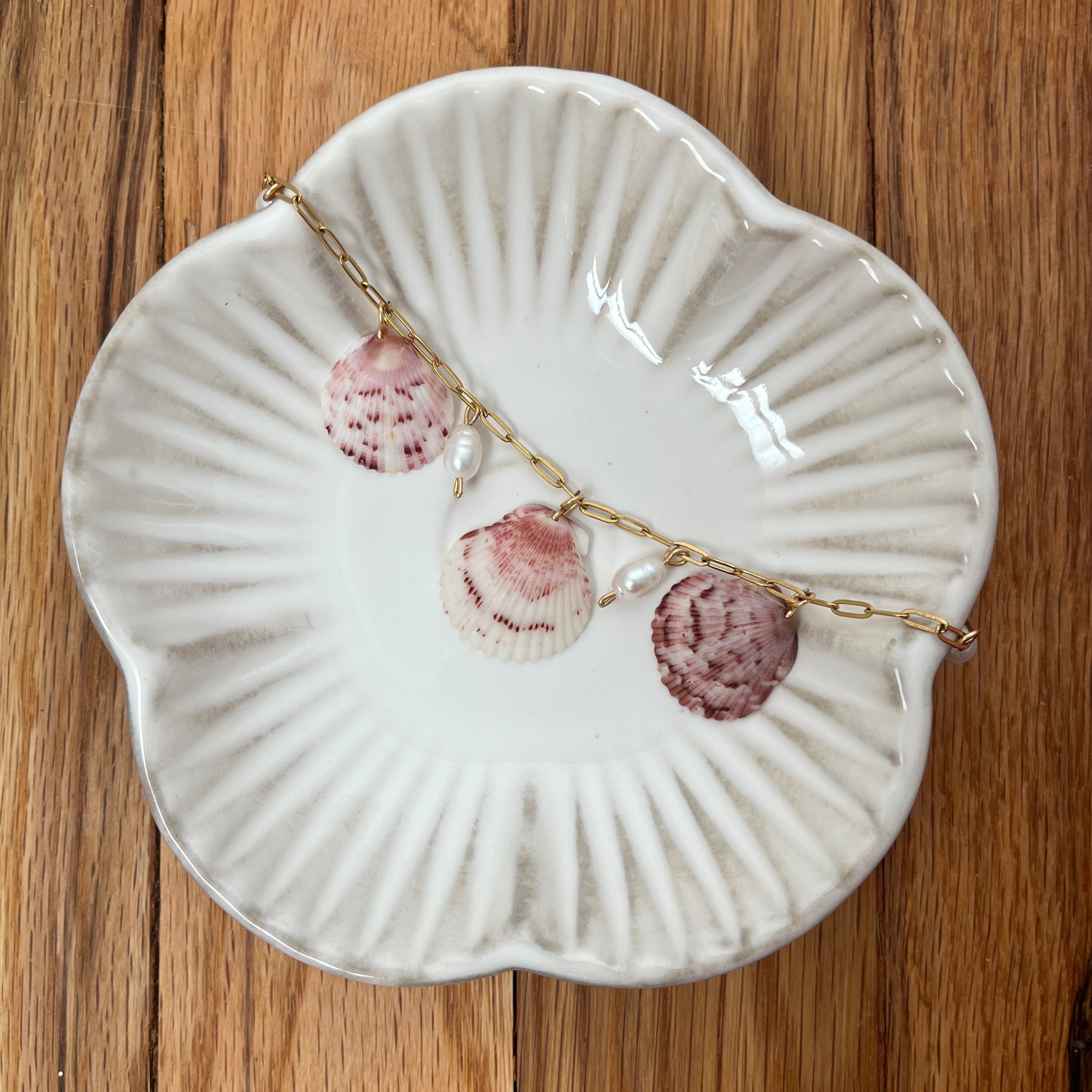 Pink Shell - Charm Necklace