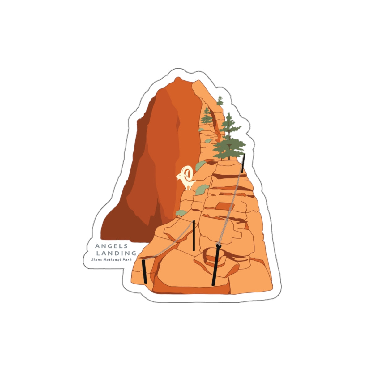 Angels Landing Sticker